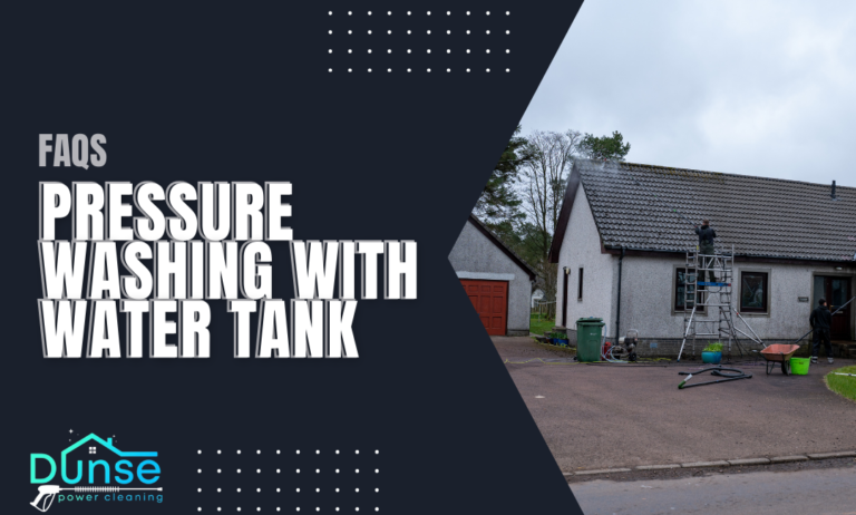 Pressure Washing with Water Tank