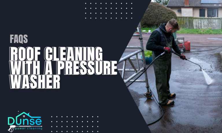 Roof Cleaning with a Pressure washer